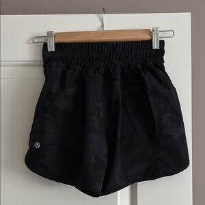 lululemon athletica Camo Black Women's Athletic Shorts